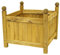 DECOLINE Pflanz-Kasten aus Holz quadratisch
