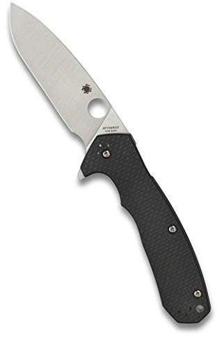 Spyderco, Taschenmesser, Amalgam Compression Lock, Klinge: 9.9 cm, G10, schwarz, Klappmesser, extended Tang, satin finish