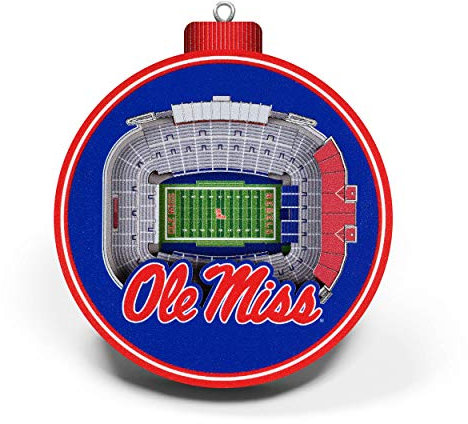 YouTheFan NCAA Mississippi Rebels 3D-StadionView Ornament – Vaught Hemingway Stadion