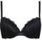 SIèLEI Reggiseno Push Up Coppe Graduate con Ferretto - 2444 (4°, Nero)