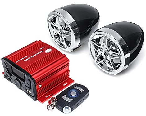 PeroFors Universal Moto Audio Bluetooth Control Remoto Altavoz Sistema De Sonido 12V