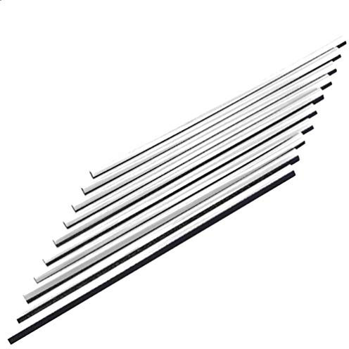 10 Stück Auto Lüftungsgitter Deko,ihreesy 20cm Chrom Auto Klimaanlage Luftauslass Dekoration Streifen Kühlergrill Dekoration Auto Interior Decor Zubehör,Silber