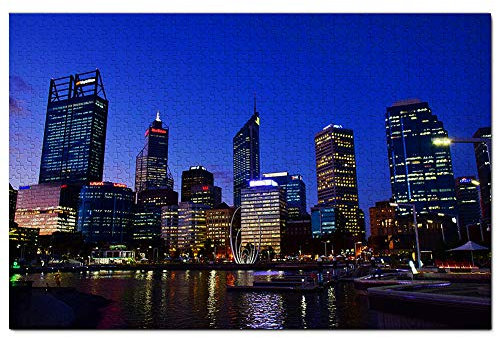 Australia Perth Jigsaw Puzzle for Adults 1000 Piece Wooden Travel Gift Souvenir