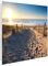 banjado® Großer Schlüsselkasten Glas/Schlüsselbox 30cm x 30cm mit 50 Haken - Motiv Nordseestrand/Schlüsselkasten modern für Schlüsselaufbewahrung mit beschreibbarer, magnetischer Glastür