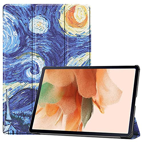 TingYR Cover per Samsung Galaxy Tab S7 Fe Custodia Tablet, Pelle, Supporto Pieghevole, Protezione all-Inclusive, Custodia per Samsung Galaxy Tab S7 Fe.(CH-02)