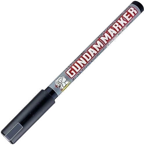 GSI Creos Mr. Hobby GM-302P Gundam Marker Gray (Grau), Pour Type, Panel Liner Tintenstift, mit feiner Flow-Spitze für Gravuren, Gunpla Modellbau