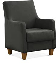 CAVADORE Polstersessel Palera mit Federkern / Sessel im Landhausstil, passend zur Garnitur Palera / 70 x 93 x 75 / Mikrofaser, Grau