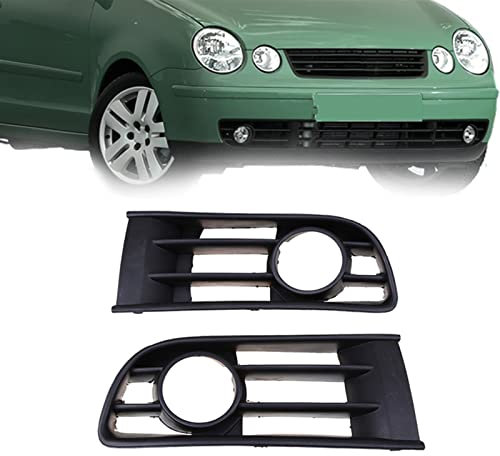 REXGEL Kühlergrille Für VW Für Polo 9N 2002 2003 2004 2005 Auto Front Lower Bumper Nebelscheinwerfer Kühlergrill Abdeckung