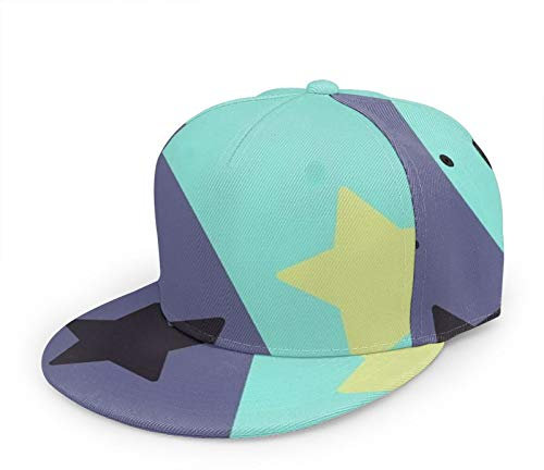 Oaieltj Unisex Baseballkappe Erwachsene Teens Verstellbare Snapback Flache Krempe Baseball Cap Cool Hip Hop Hat, Universe Stars Stripes, One size