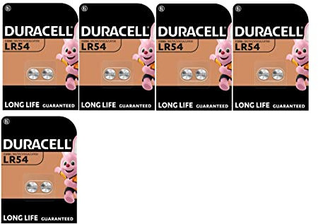 10X Duracell LR54 LR1130 V10GA 189 191 (5 Blister Da 2 batterie) 10 Pile