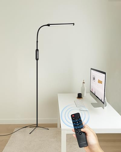 Beauty Lamp for Eyelash Extensions, Makeup & Tattoo, Portable LED Lash Light with Adjustable Gooseneck, 2 Color Dimmable, Tripod Base, No Shadow Task Light