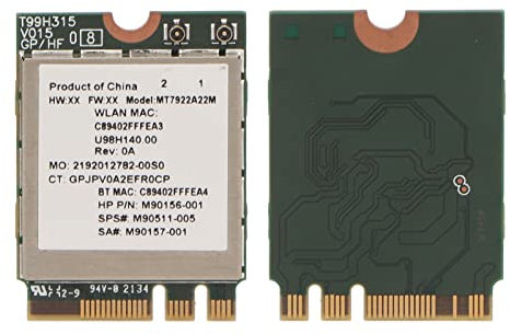 AX210NGW WLAN Karte, WLAN 6E 11AX WLAN 6 Karte Erweitert WLAN auf 6 GHz, 5374 Mbit/s mit 5.2, Unterstützt 10/11 64 Bit, M.2 WLAN Karte