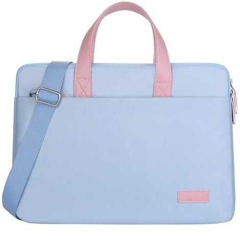 Aliuciku 14 15.6 Pulgadas Funda Portátil Bolsa Bandolera Ordenador Maletin Portátil para, con Bolsillos para Guardar Accesorios (Color : Skyblue, Size : 14 Inch)