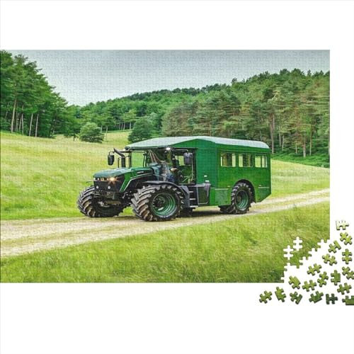 Traktor-Puzzle, 500 Teile, kreatives rechteckiges großes Familienpuzzlespiel, Kunstwerk für Erwachsene, 500 Teile (52 x 38 cm)