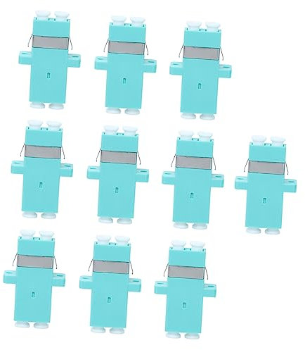 Gadpiparty 10pezzi Adattatori Flangia Lc-lc Per Fibra Ottica Connettori e Accoppiatori Per Trasmissioni Affidabili e Stabili