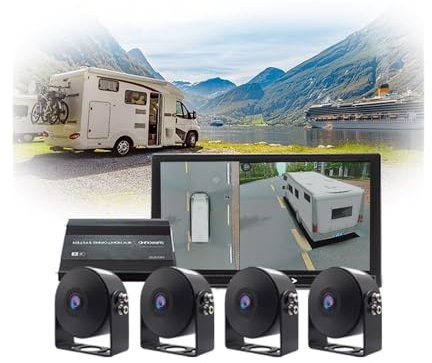 Wide Angle HD 3D Surround View Panoramic Parking System 360 Truck Camera System Van Bus Security Bird View Camera