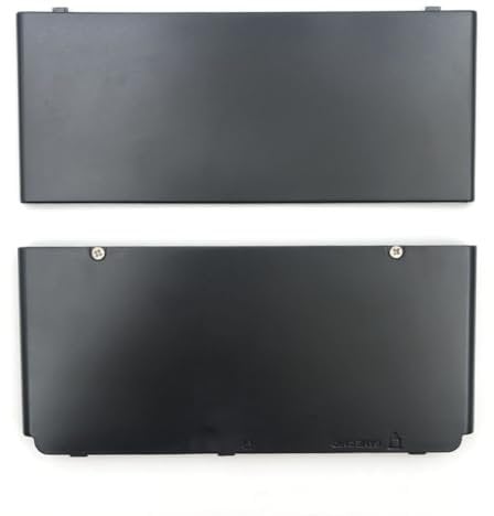 Hzxkqmil Replacement Front Back Shell Upper & Lower Housing Case Cover DIY Faceplate Plates Accessories for Nintendo New 3DS Console, Black