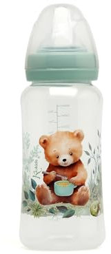 Kiokids Biberón Anticólicos 360ml Oso Sage