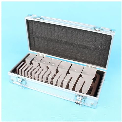 SUZLAZYR 22 Piece Ophthalmic Prism Set, Optical Ophthalmic Prism Lens Set with Aluminium Case for Hospital, Ophthalmic Clinic