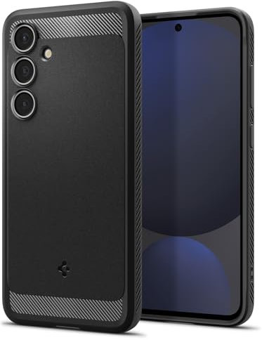 Spigen Cover Rugged Armor Compatibile con Galaxy S24 FE - Nero Opaco