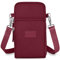 Aucuu Handytasche zum Umhängen Damen, Kleine Umhängetasche mit Kopfhörer Eingang, Geldbörse Damen, Crossbody Schultertasche Handytasche, Verstellbar Abnehmbar Schultergurt für Handy unter 7 Zoll