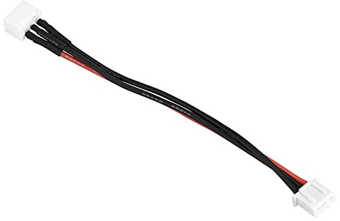 equlup Balance Charger Wire, 2s 3s 4s 6s LiPo Battery Balance Charger Plug Wire Connector 22AWG 100mm Balancer Cable for RC Battery Charger (2S)