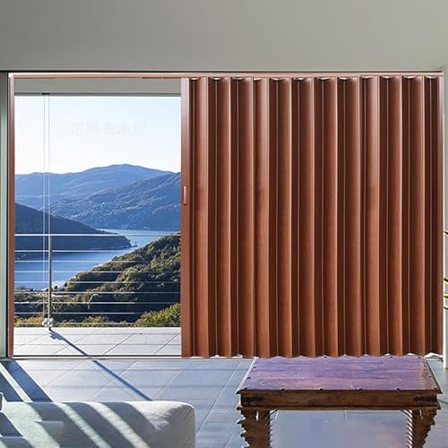 Double porte coulissante en accordéon magnétique invisible pour bureau, camping-car, salles de rangement 86,4 x 203,2 cm