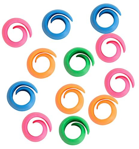 Garnrollenhalter – 12x Spulenclips zum Sticken und Nähen | Spulengriffe aus Silikon, Garnorganizer für Nähmaschinen, praktische Aufbewahrung für Garnrollen, unverzichtbare Utensilien für den Bastelrau