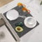 WIFORH Fast Drying Mat for Kitchen Counter, 40 x 30 cm Diatomite Dish Drying Stone Sink Tray, Diatomite Absorbent Mat, Non-Slip Mat for Bathroom Kitchen, Dark Grey