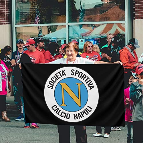 Garten Flaggen Neapel Calcio 2017 Feiertage Flags Lebendige Farbe Gartens Banner Durable Personalisierte Gartenflagge Für Outdoor Parade Party 90X152CM