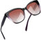 Joopin Cateye Acetat Sonnenbrille Damen Polarisiert Modische UV-Schutz TR90 Cosplay Chunky Party Katzenauge Brille zum Fahren und Reisen (Lila Braun)