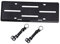 Oshhni Auxiliary License Plate Holder 17.8x6.3inch Accessories Plastic for Car SUV Tail Rack System Lightweight