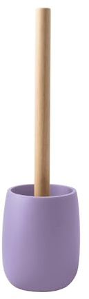 Spirella Escobilla de baño Sven de poliresina 10 x 35 cm - Limpieza eficaz - Diseño Moderno y Acabado Elegante - Fácil de Limpiar - Resistente y fiable - Color Lavanda