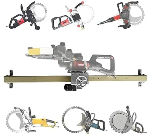Concrete Ring Saw Track with Rotating Rocker, Adjustable Cutting Depth for Concrete, Steel Bars, and Floors - Alloy Automatic Cutting Bracket