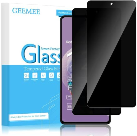 GEEMEE para Xiaomi Redmi Note 12 Pro/Pro Plus/Pro+ Protector de Pantalla de Privacidad, 2 Piezas Anti-espía Alta Sensibilidad, Sin Burbujas Cristal Templado Screen Protector
