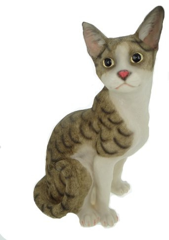 Katze Peterchen sitzend Figur Garten TOP