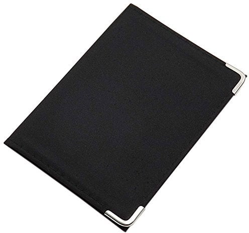 myledershop Pochette de Carte d'identité et Porte Carte de crédit en différentes Designs en Couleur Noir (Modéle 2 / avec Film)