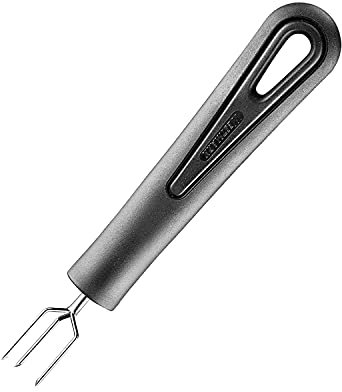 Westmark Tenedor para patatas cocidas con 3 púas, Longitud: 15,9 cm, Acero inoxidable/plástico, Gentle, Negro, 28142270