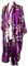 CCcollections Motif Paon et Fleurs, 16 Couleurs différentes, Lingerie, Nuisette, Robe de Chambre, Demoiselle d'honneur, Enterrement de Vie de Jeune Fille (Violet Foncé (Dark Purple)), taille unique