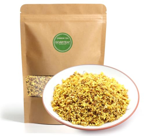 GOARTEA Tee Osmanthus 100g 3.52oz Golden Sweet Osmanthus Fragrans Dried Flowers Herbal Tea - Caffeine Free