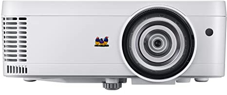 Viewsonic PS600W Kurzdistanz DLP Beamer (WXGA, 3.500 ANSI Lumen, HDMI, USB, 10 Watt Lautsprecher) weiß