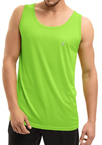 CFLEX Herren Sport Shirt Fitness Tanktop Sportswear Collection - Electric Green S