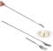 Extendable Fork Long Handle Fork Stainless Steel Cutlery for Barbecue Toasting