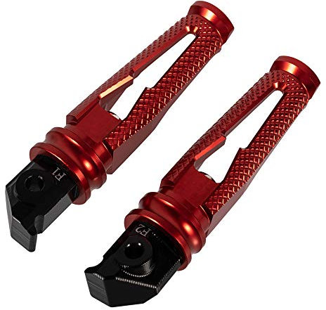 Pour CB600F Hornet 2007-2013 pour CBR600RR 2003-2016 Repose-pieds arrière de moto Accessoires CNC en aluminium pour CB1000R 2008-2018 (Rouge)