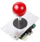 Digitalkey Joystick SANWA JLF-TP-8YT-SK con Pomello a Palla - Controller Arcade Gamepad per Cabinati e Bartop (Rosso)