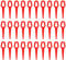 KAHEIGN 100Pcs Plastic Trimmer Blades, 76mm Lawn Mower Blades Grass Trimmer Cutters for Trim Lawn Garden Plant (Red)