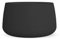 MOOVERE Vaso da fiori in moderno colore opaco, in polietilene, leggero, resistente, per piante e fiori, 80 cm, colore: nero