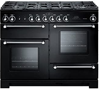 Kitchener 110cm Dual Fuel Range Cooker Black