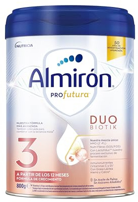 Almirón Profutura 3, Leche en Polvo de Crecimiento, Nuestra Fórmula 3 Mas Avanzada, con Vitaminas C y D, Ayuda al Sistema Inmunitario, Apta para la Lactancia Mixta, Leche Bebé Desde 12 Meses, 800g