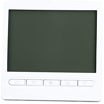 Thermostat Fan Coil, LCD AC220V Intelligenter NTC-Sensor Multifunktionaler Klimaanlagen-Steuerungsregler für Hotelhäuser
